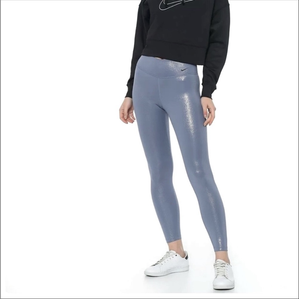 Nike periwinkle sparkle leggings